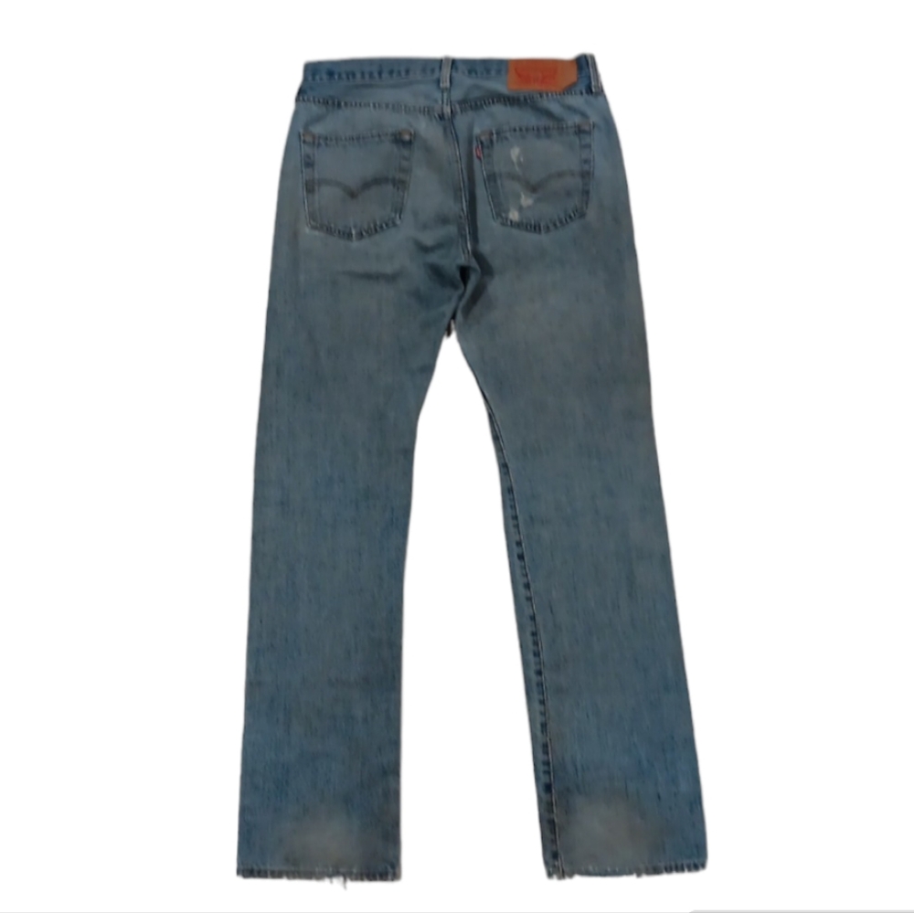 Levi's 501 Distressed Ripped Jeans - Picture 3 of 10